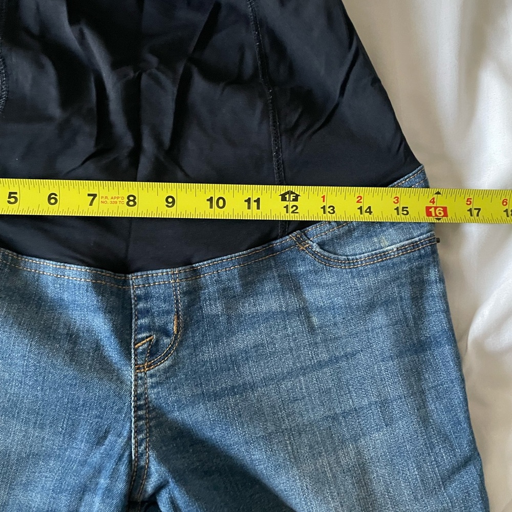 Ingrid and isabel maternity skinny crop jeans Dark Wash Women’s Size 2 - Picture 4 of 8